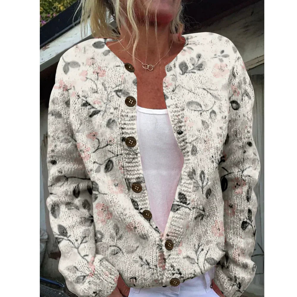 Demi | Chic cardigan with print