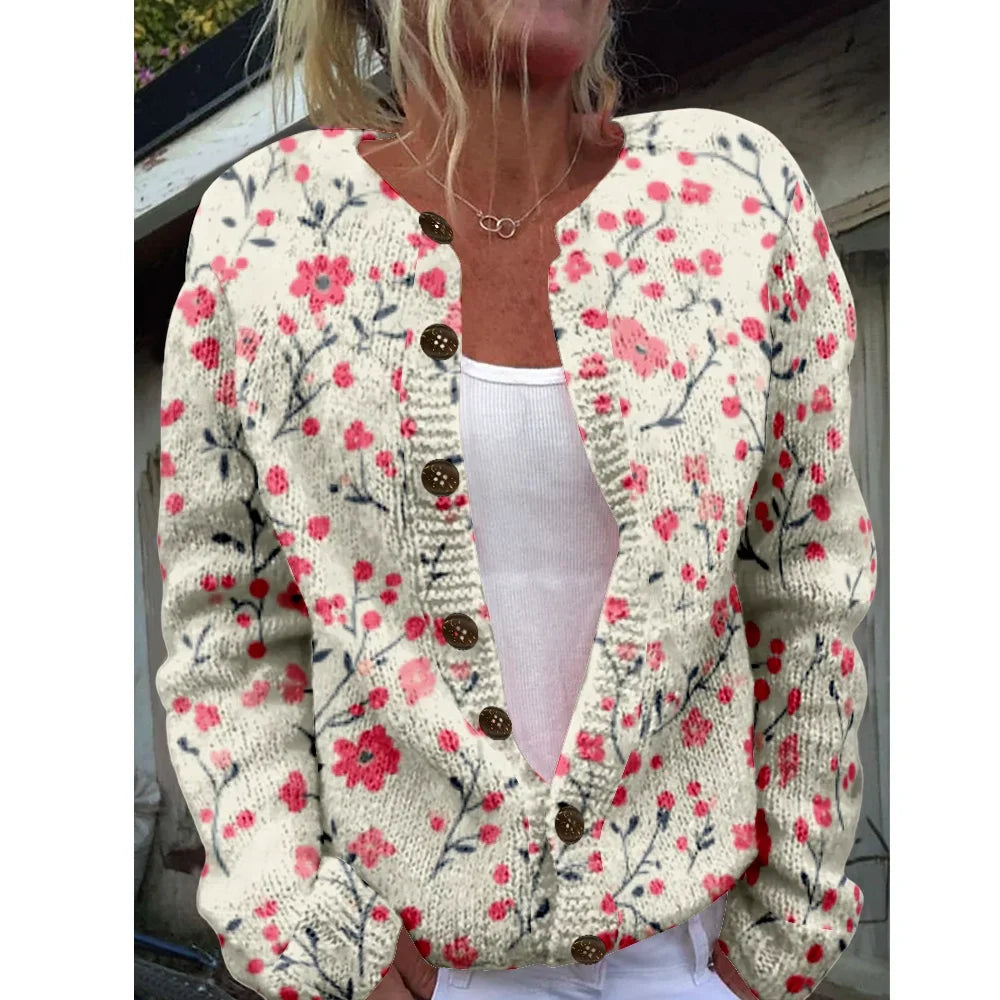Mila | Chic cardigan with print