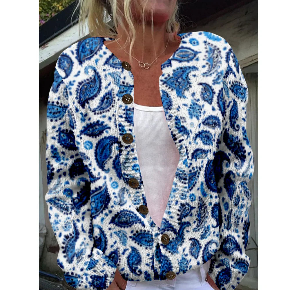 Ava | Chic cardigan with print