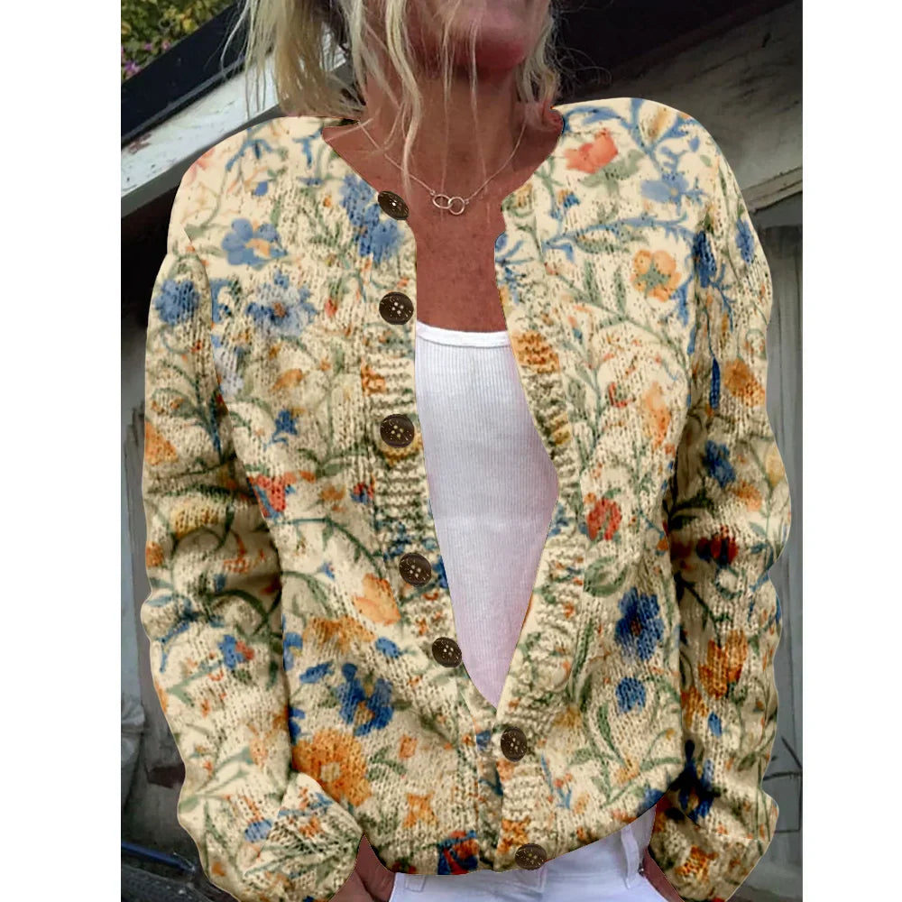 Liv | Chic cardigan with print