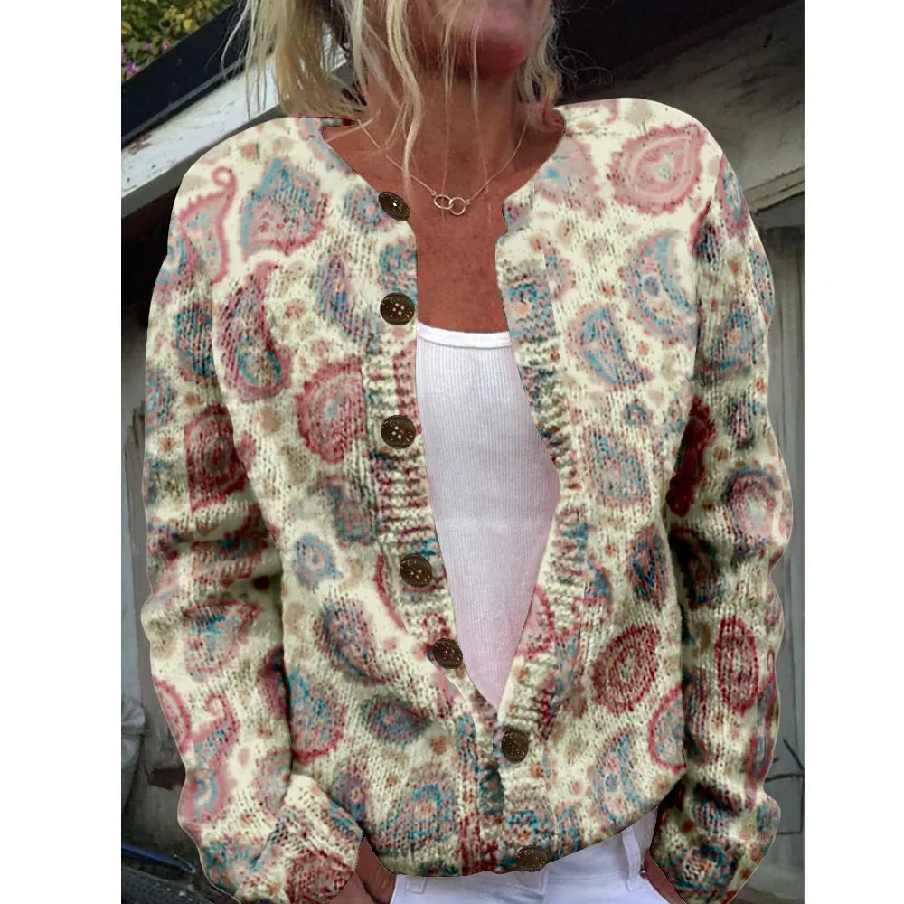 Eline | Chic cardigan with print