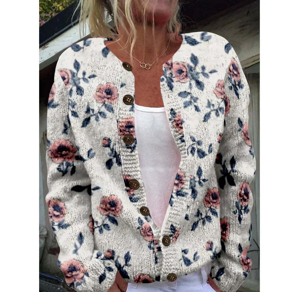 Luna | Chic cardigan with print