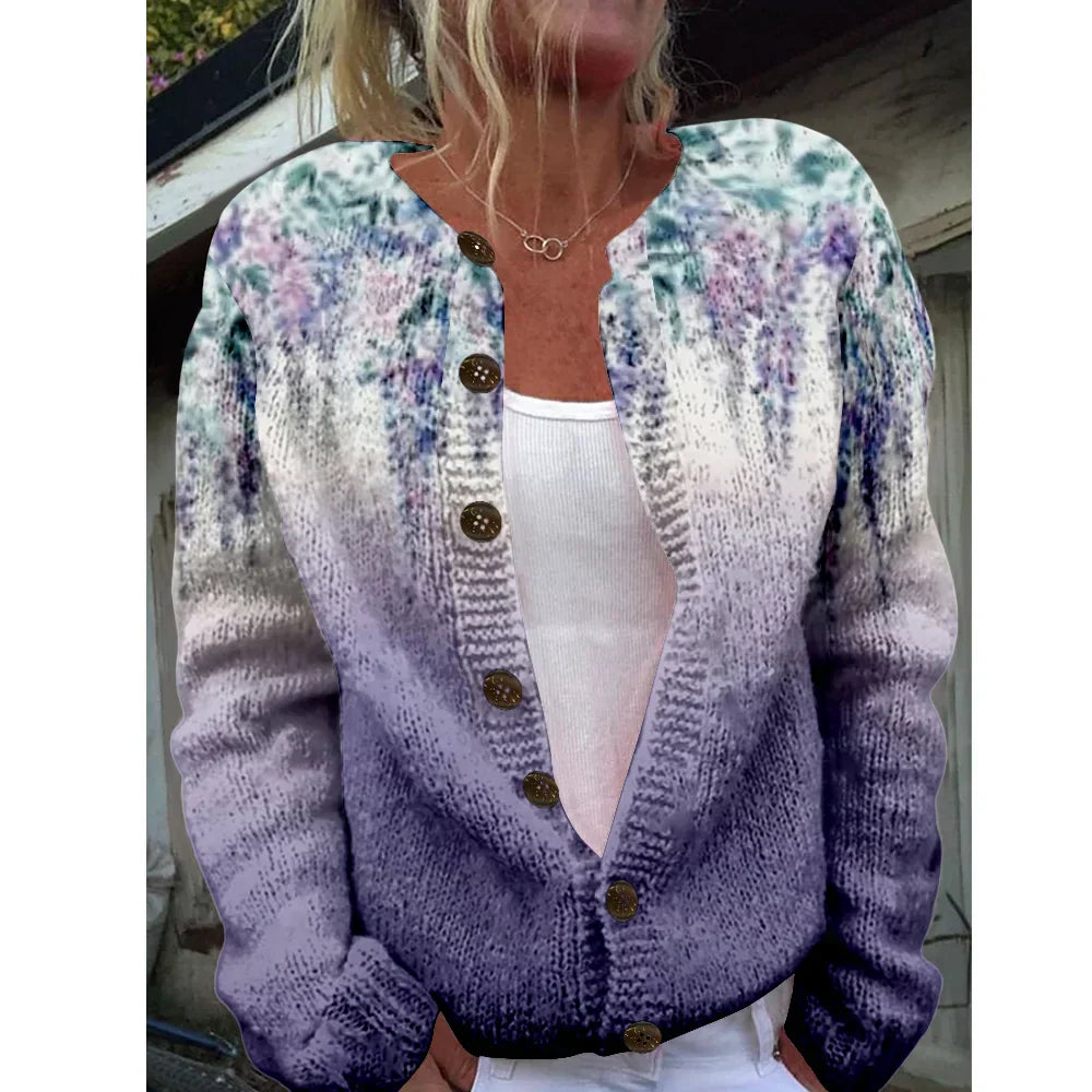 Saga | Chic cardigan with print