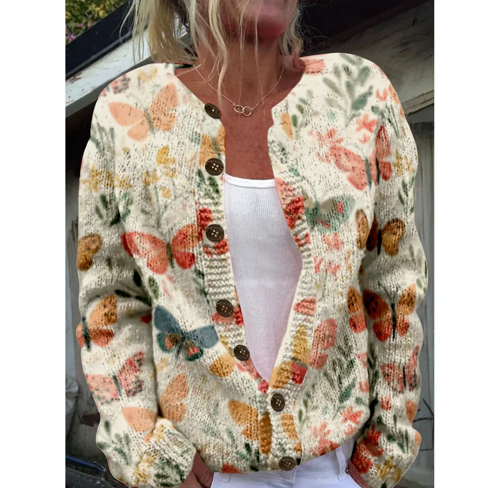 Vera | Chic cardigan with print