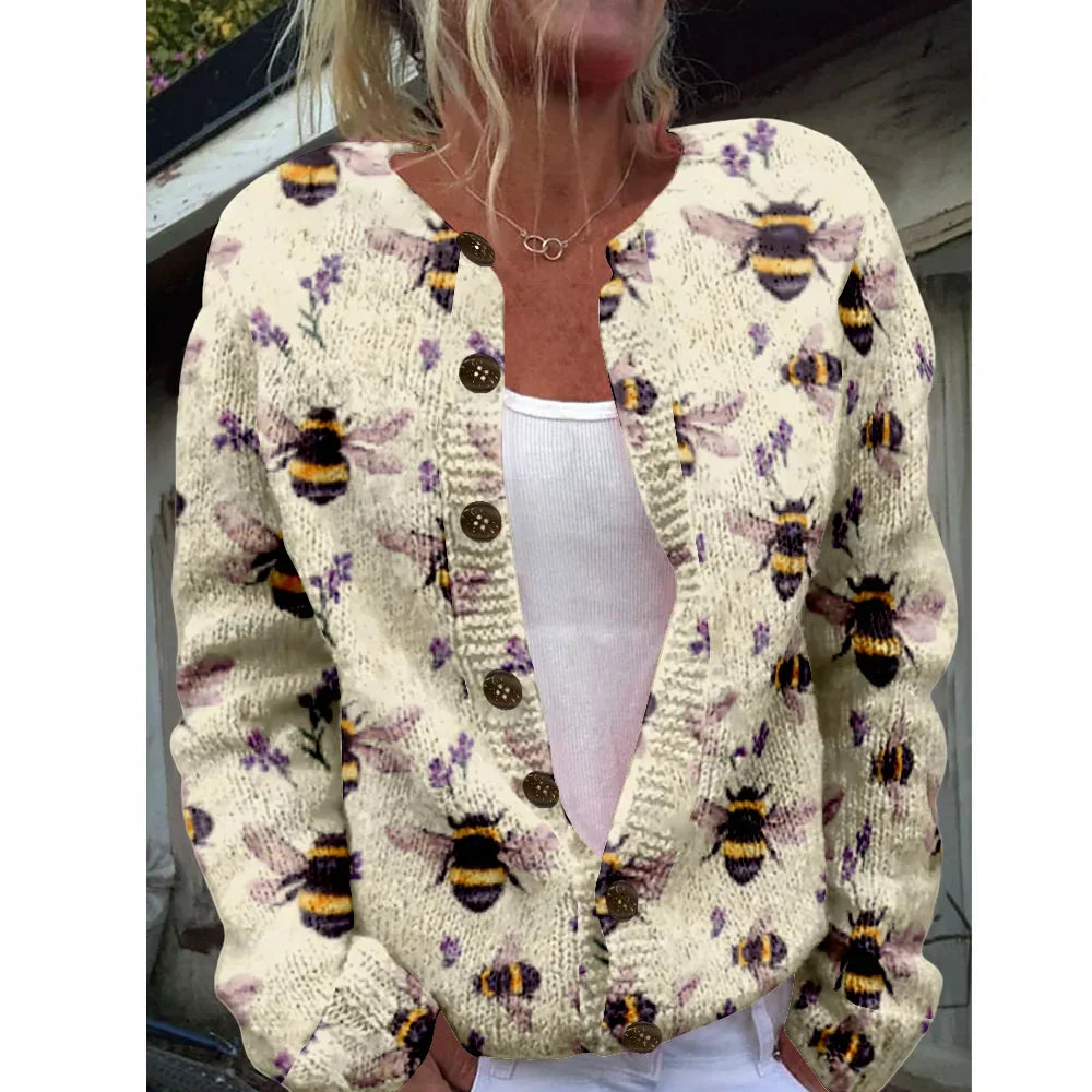 Lana | Chic cardigan with print