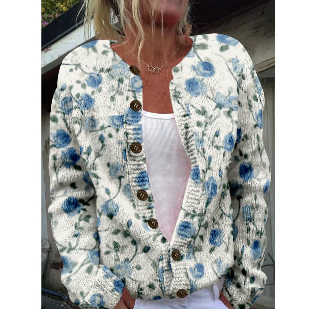 Tess | Chic cardigan with print