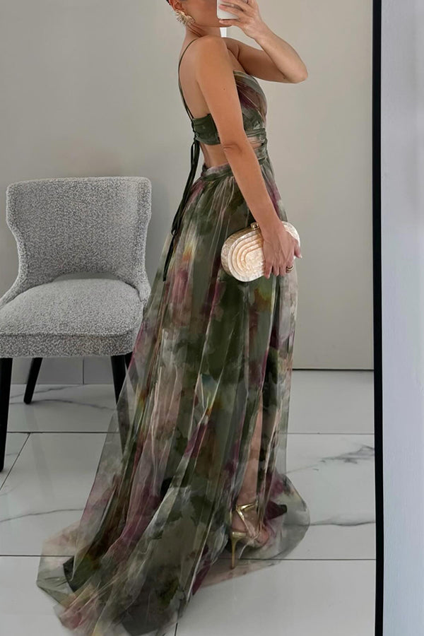 Isabella | Flowy Floral Print Maxi Dress