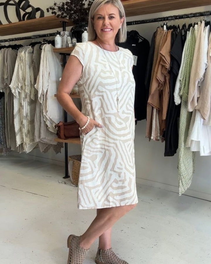 Soleil | Relaxed Neckline Dress