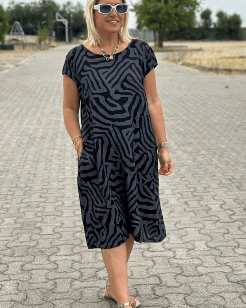 Soleil | Relaxed Neckline Dress