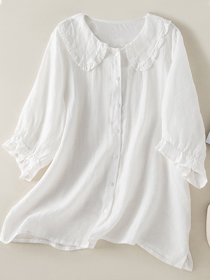 Ivy | Loose-Fit Ruffle Blouse