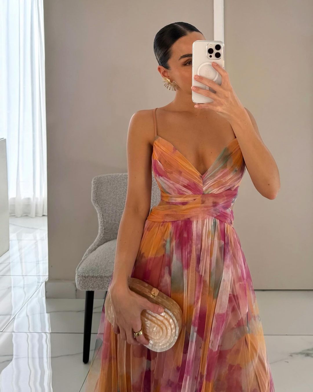 Isabella | Flowy Floral Print Maxi Dress