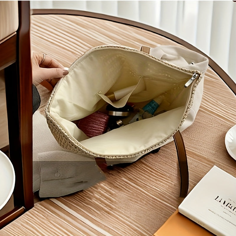 Sacha | Woven Straw Tote Bag