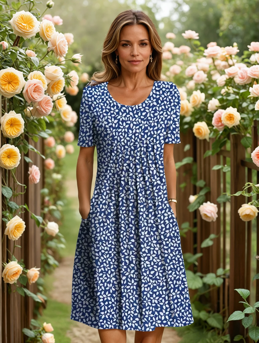 Marga | Elegant Dress with Tummy Coverage