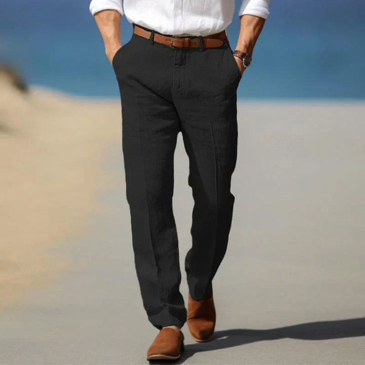 Jason | Relaxed Linen Summer Trousers