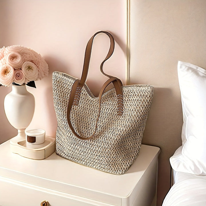 Sacha | Woven Straw Tote Bag