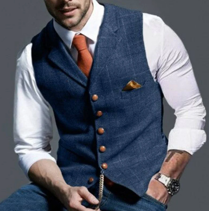 Edward | Elegant V‑Neck Formal Vest