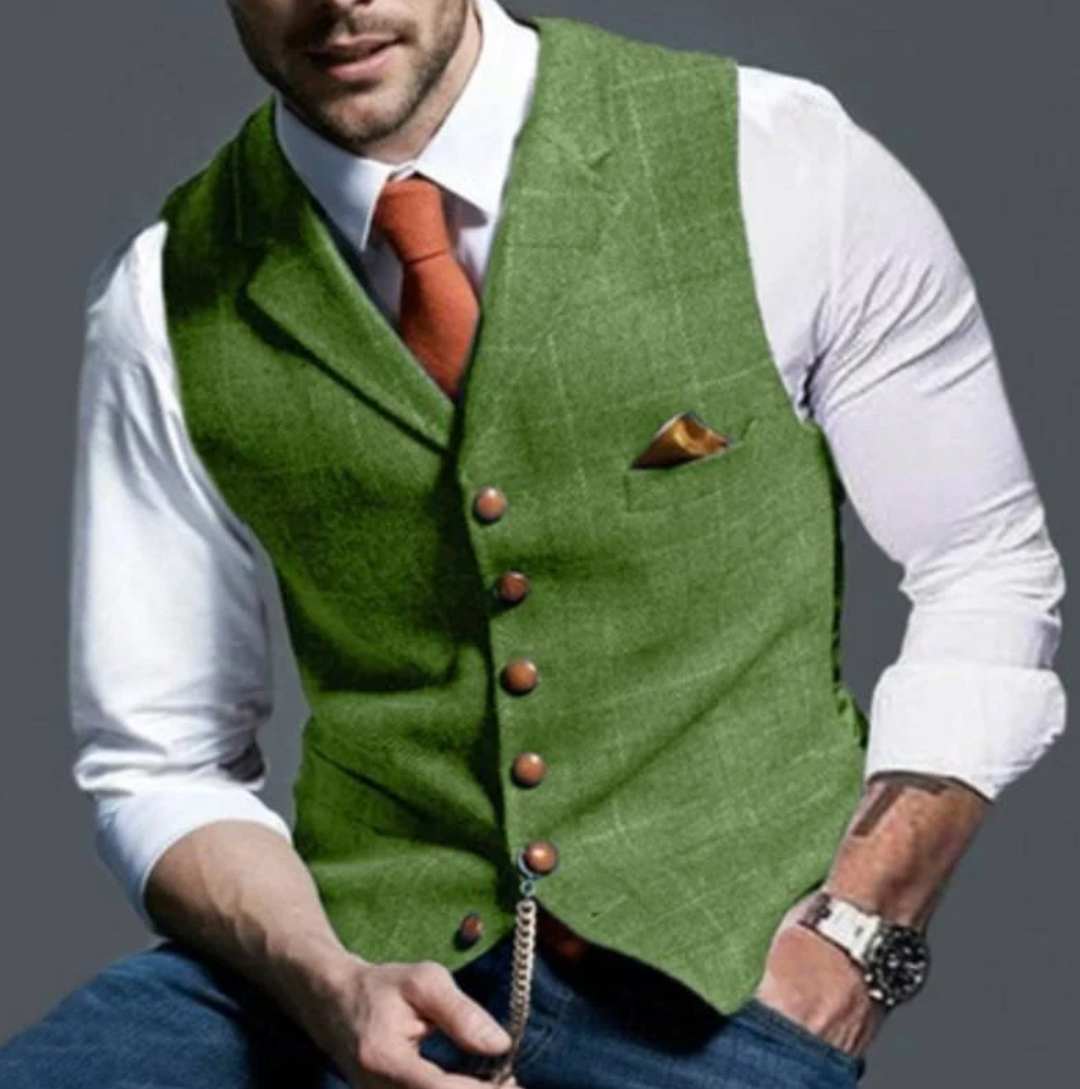 Edward | Elegant V‑Neck Formal Vest