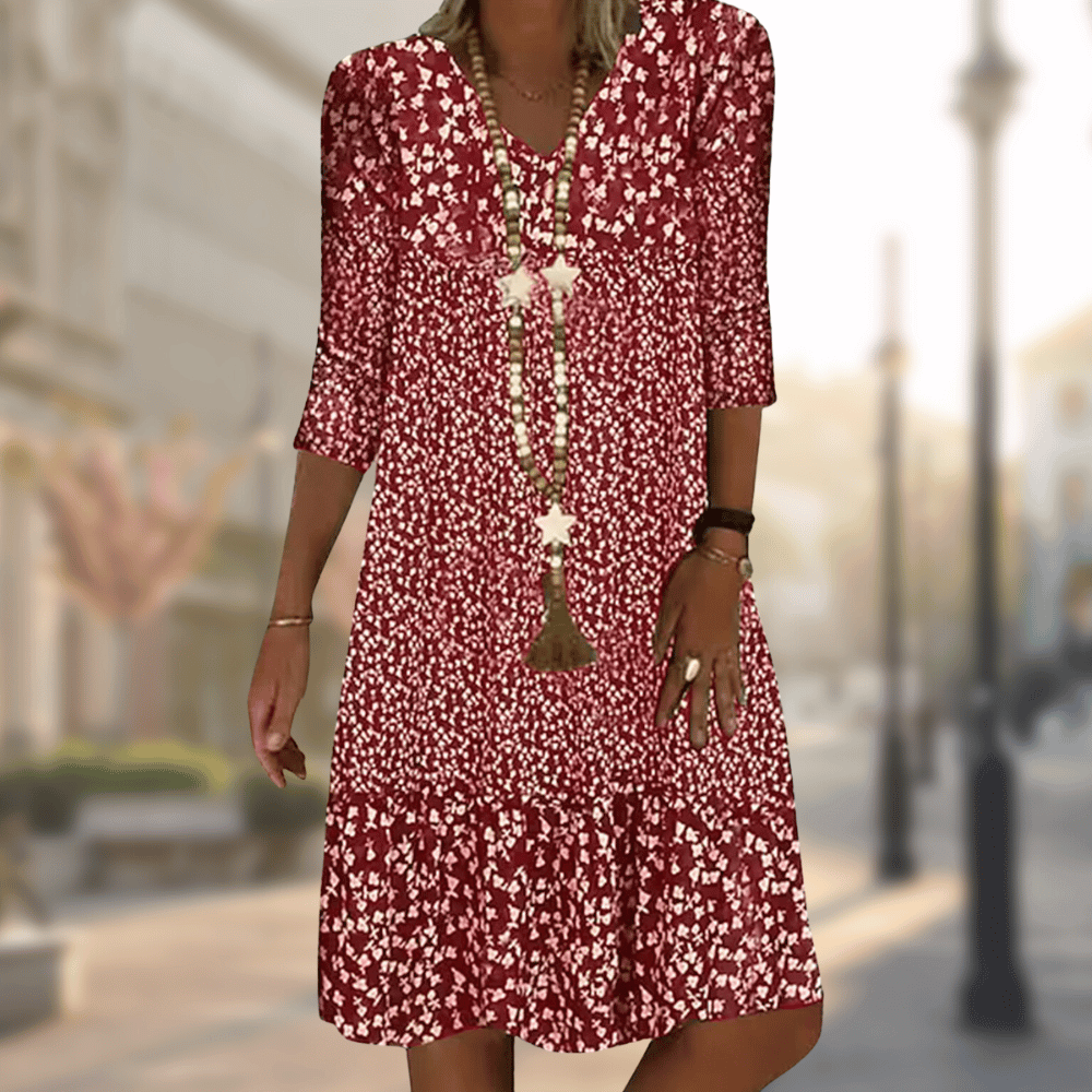 Nina | Effortless Floral Midi Dress