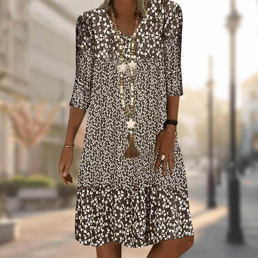 Nina | Effortless Floral Midi Dress