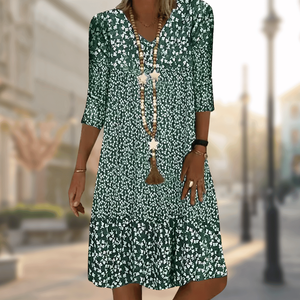 Nina | Effortless Floral Midi Dress