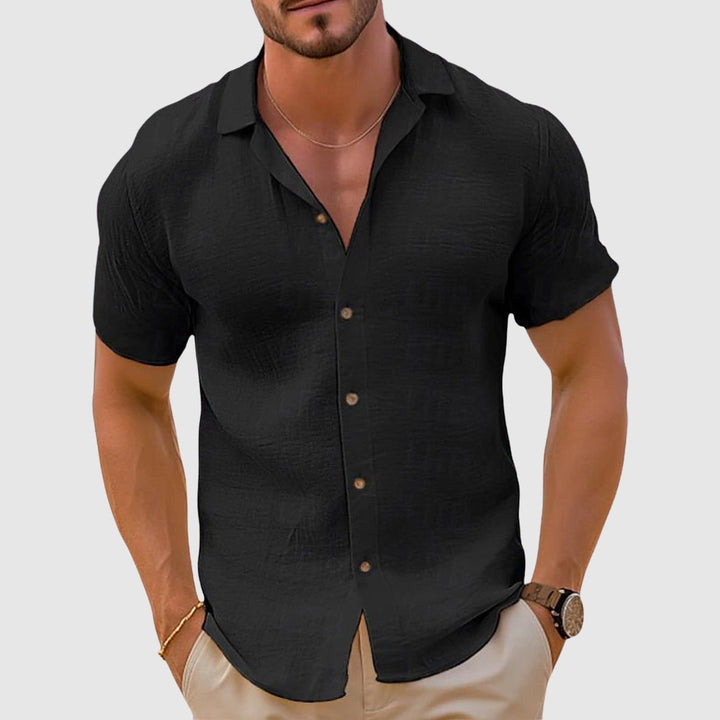 Simon | Relaxed Linen-Cotton Casual Shirt