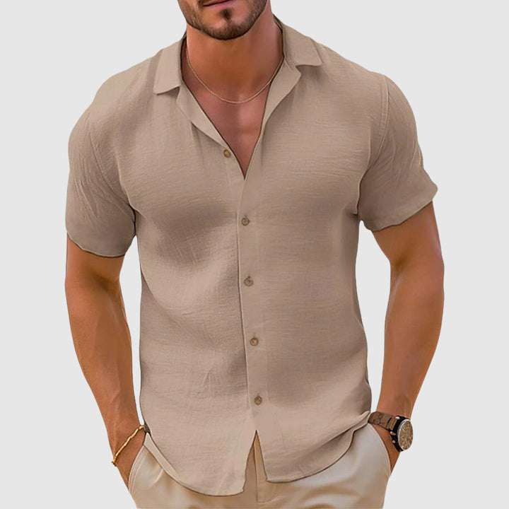 Simon | Relaxed Linen-Cotton Casual Shirt