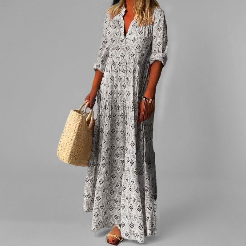 Grace | Lightweight Vintage V‑Neck Dress