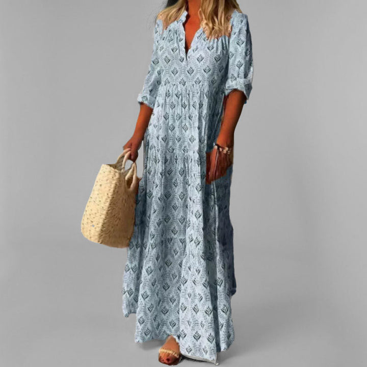 Grace | Lightweight Vintage V‑Neck Dress