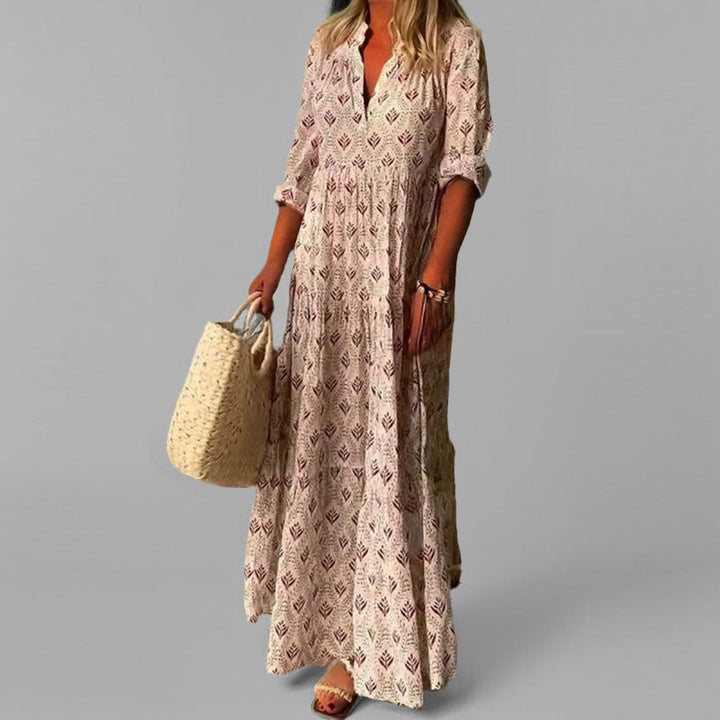 Grace | Lightweight Vintage V‑Neck Dress