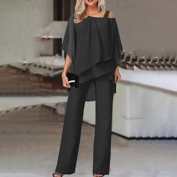 Zoe | Elegant Cold‑Shoulder Loungewear Set