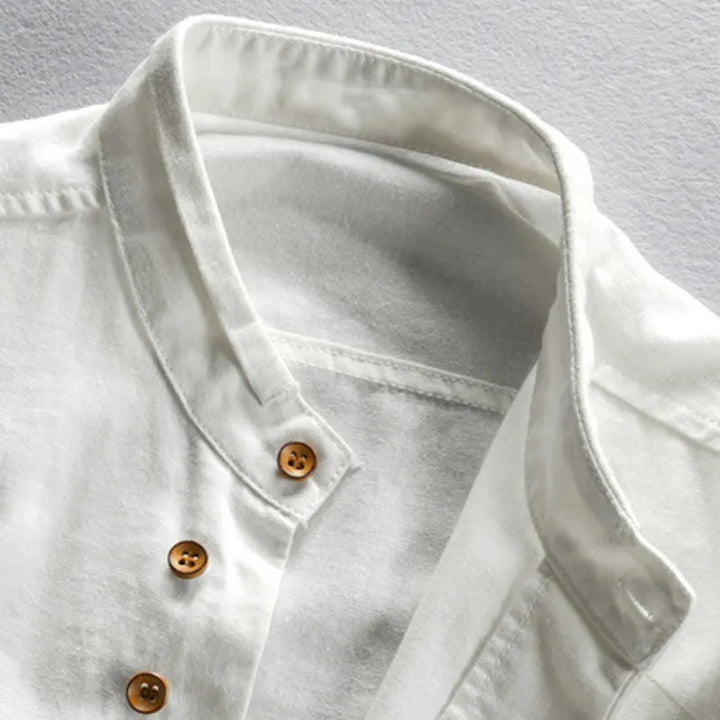 Henry | Tailored Slim Stand‑Up Collar Shirt
