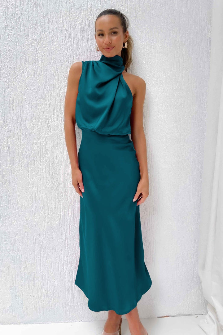 Adrienne | Refined Off-Shoulder Midi