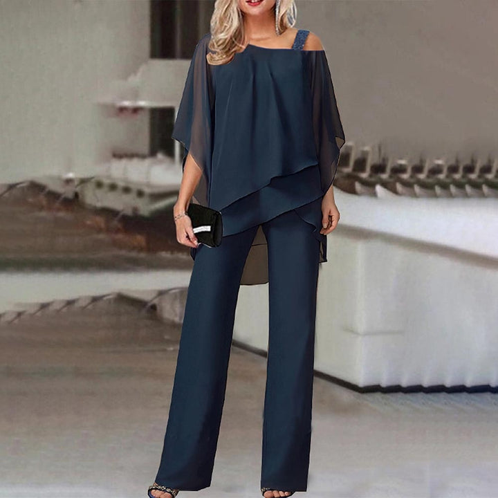 Zoe | Elegant Cold‑Shoulder Loungewear Set