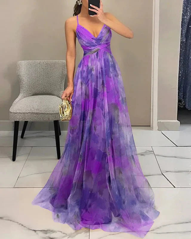 Isabella | Flowy Floral Print Maxi Dress