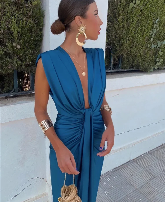 Maya | Chic Pleated Dress