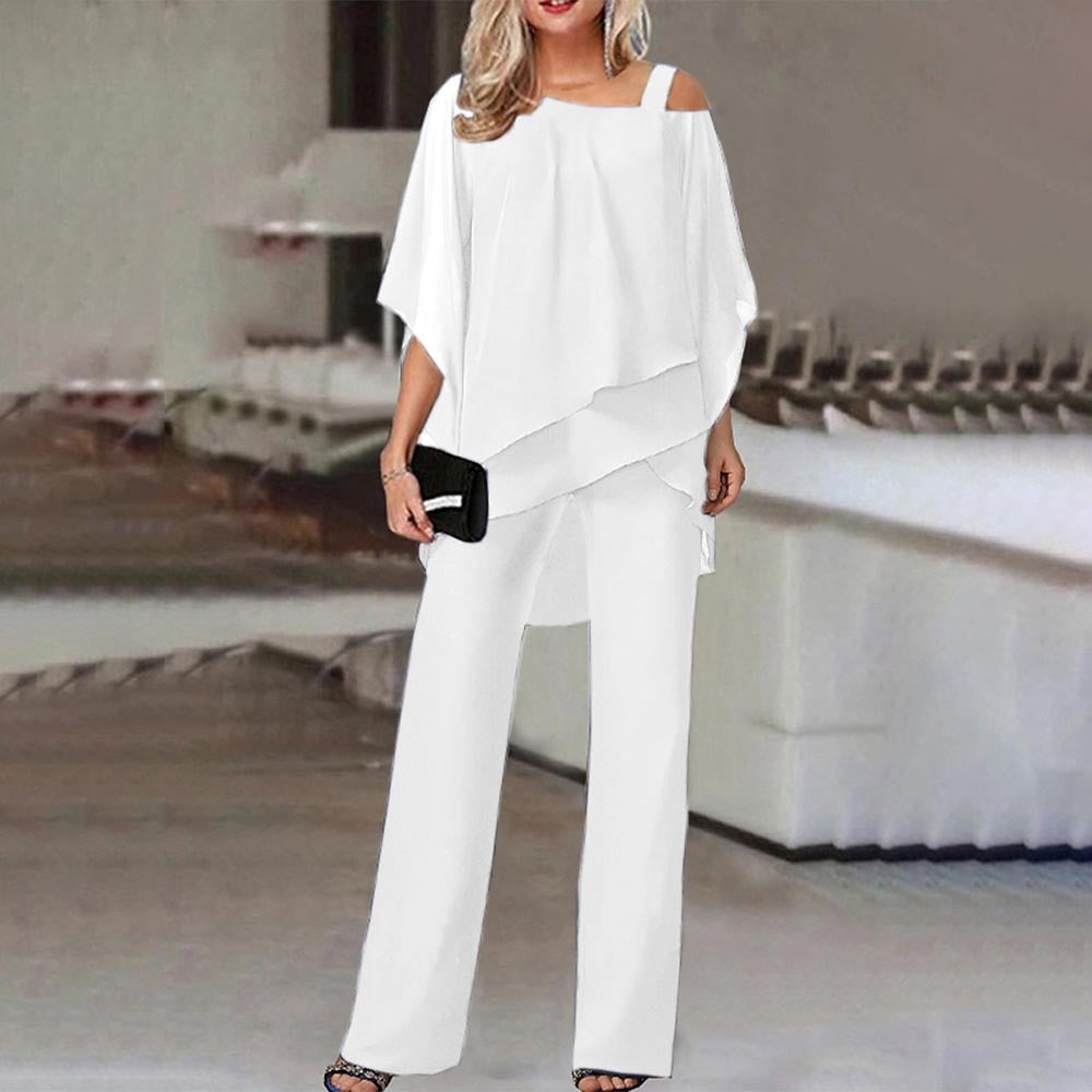 Zoe | Elegant Cold‑Shoulder Loungewear Set