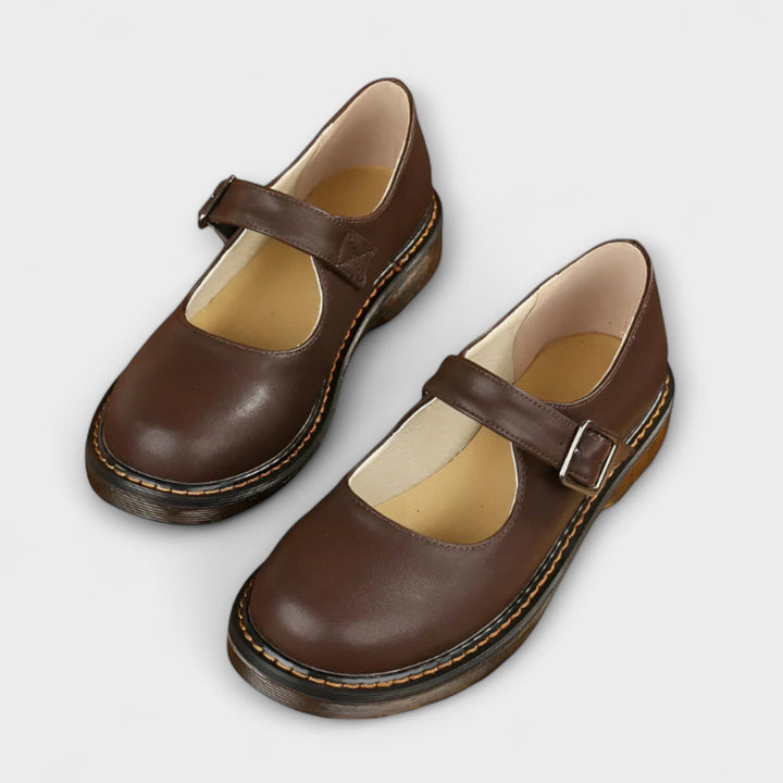 Evelyn | Classic Leather Mary Janes