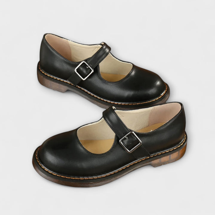 Evelyn | Classic Leather Mary Janes
