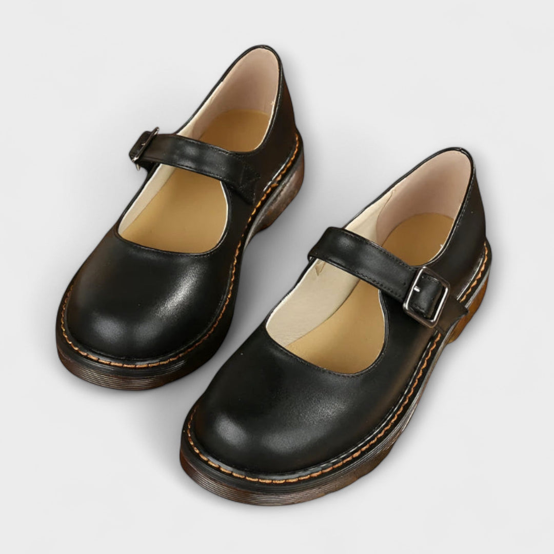 Evelyn | Classic Leather Mary Janes