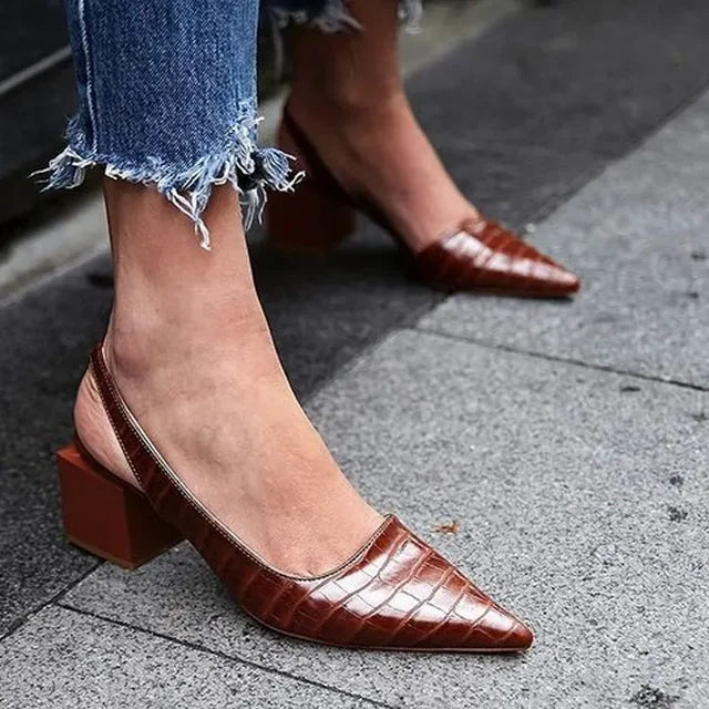 Clara | All‑Day Comfort Pointed Slingbacks