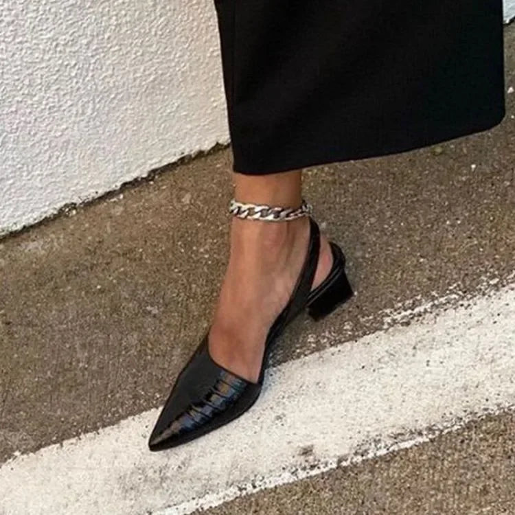 Clara | All‑Day Comfort Pointed Slingbacks