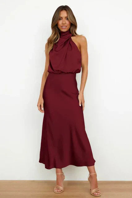 Adrienne | Refined Off-Shoulder Midi
