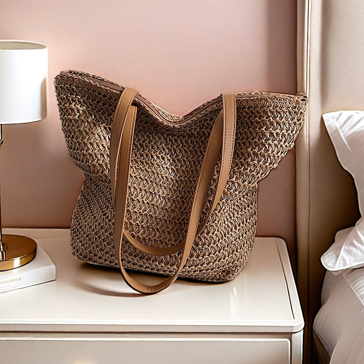 Sacha | Woven Straw Tote Bag