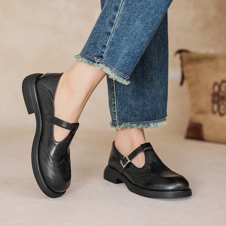 Imara | Elegant Leather Mary Janes