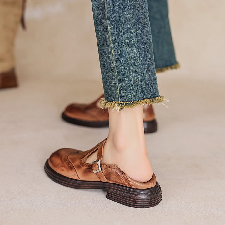 Imara | Elegant Leather Mary Janes