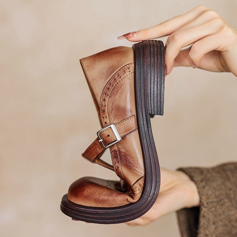 Imara | Elegant Leather Mary Janes