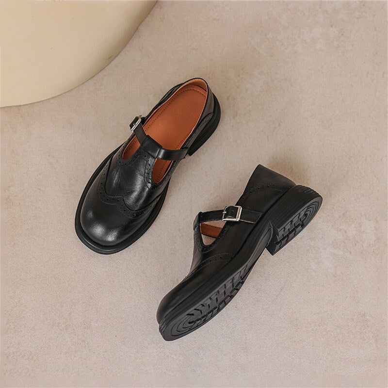 Imara | Elegant Leather Mary Janes