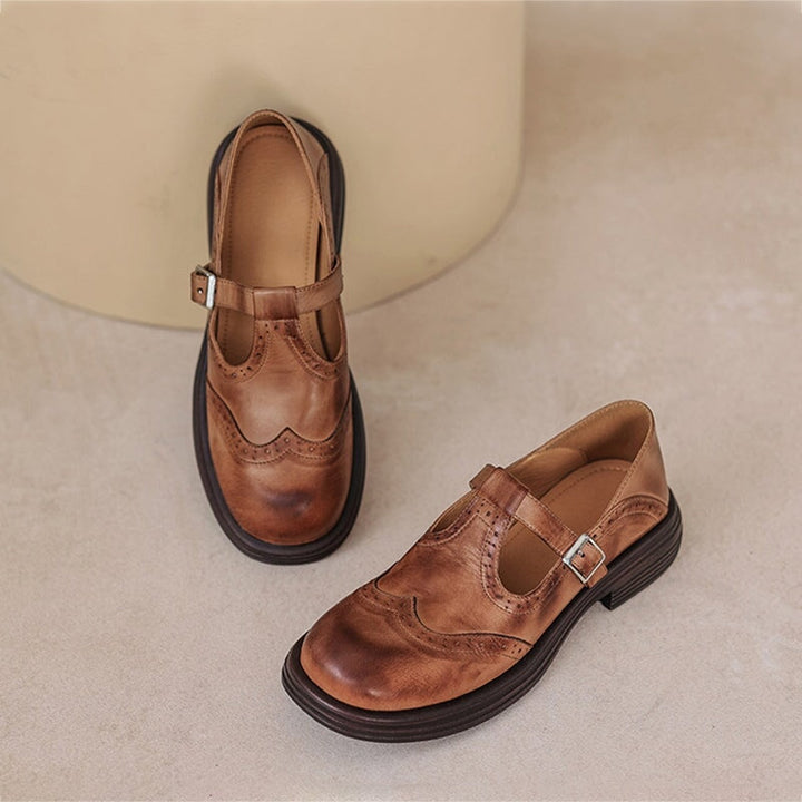 Imara | Elegant Leather Mary Janes