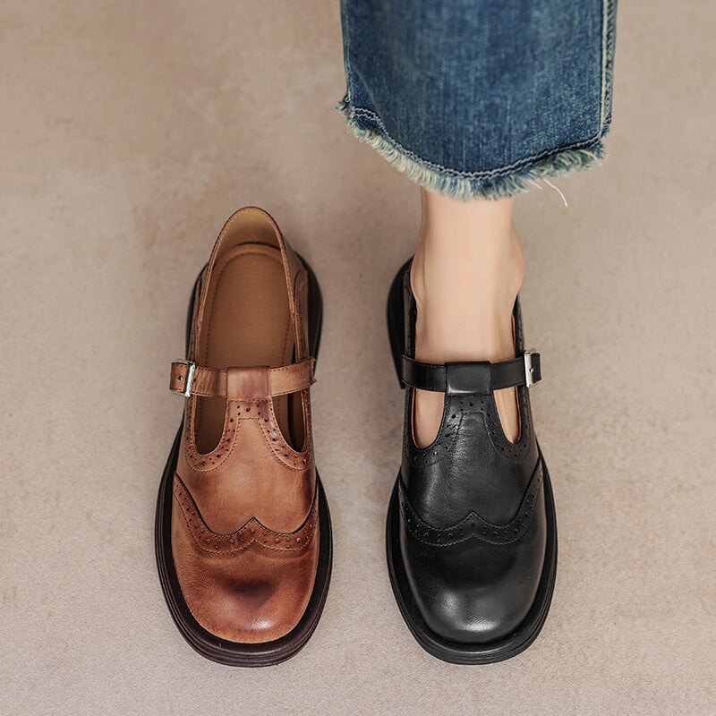 Imara | Elegant Leather Mary Janes