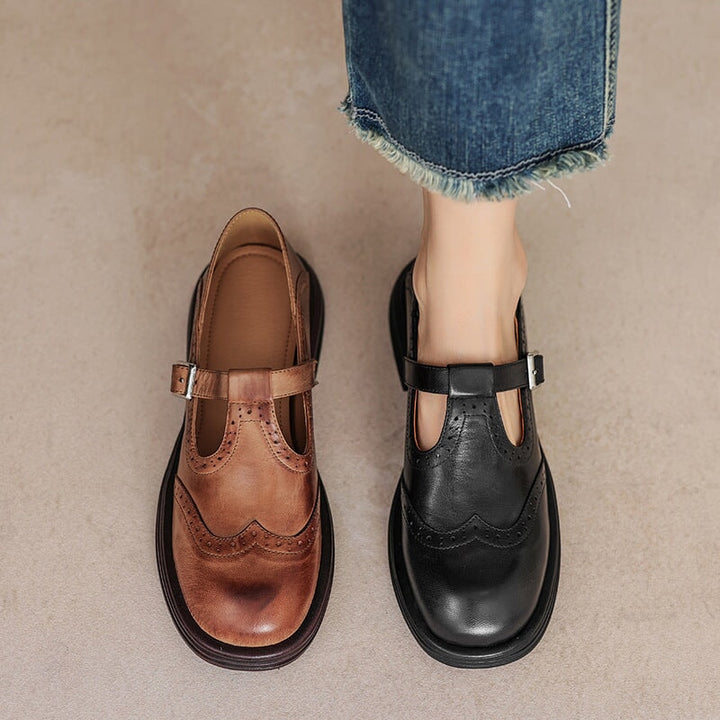 Imara | Elegant Leather Mary Janes